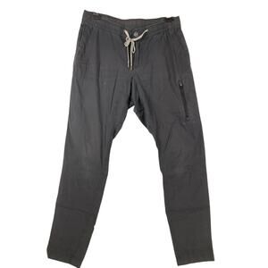 Vuori Rise Shine Climber Pants Mens M Gray Organic Cotton Ripstop V412 Hiking